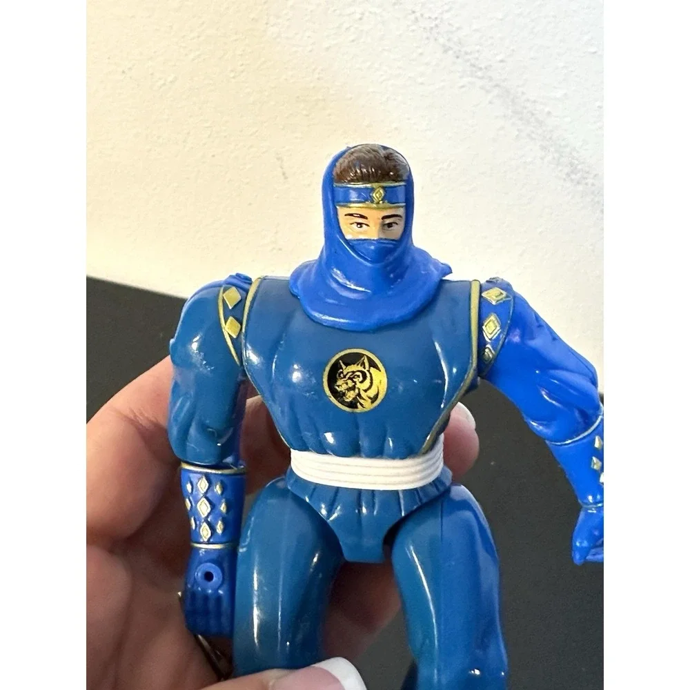 Bandai 1995 Mighty Morphin Power Rangers Blue Ninja Ranger Action Figure Vintage